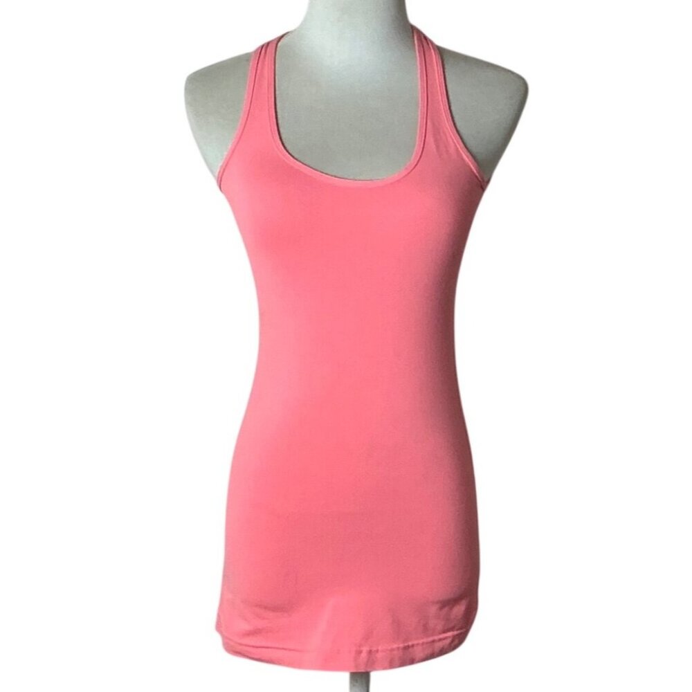 Lululemon Peachy Color Racerback Tank Top Womens Sz S Stretch Athletic Yoga
